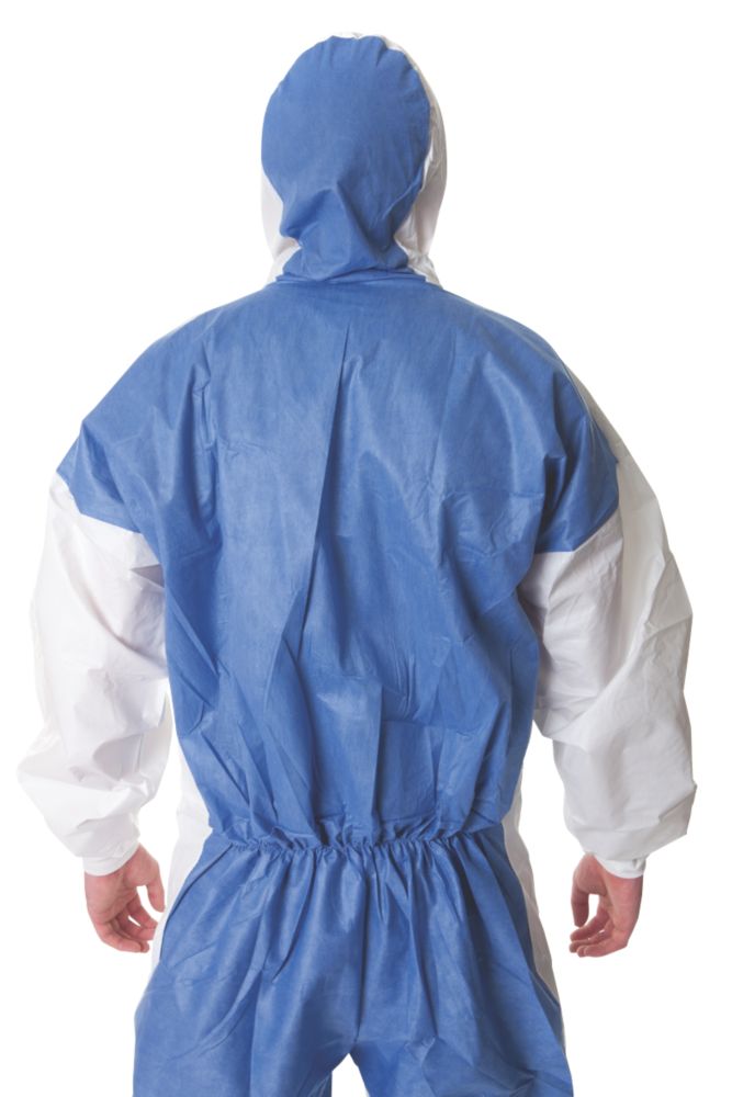 Image of 3M 4535 4535 Type 5/6 Disposable Coverall Blue/White Large / X Large 42-46" Chest L 