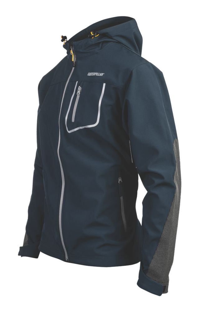 Image of CAT Capstone Hooded Soft Shell Jacket Marine Medium 38-40" Chest 