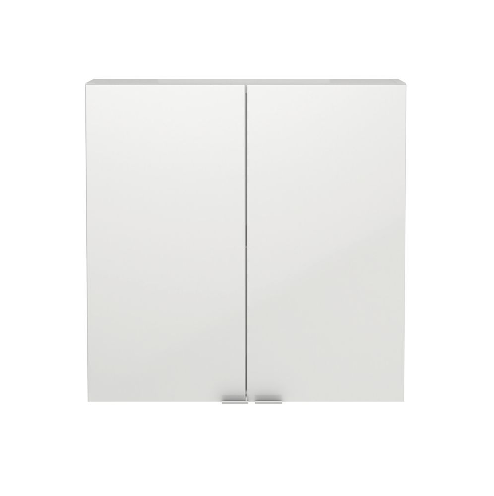 Image of Imandra Bathroom Cabinet White Gloss 600mm x 150mm x 600mm 