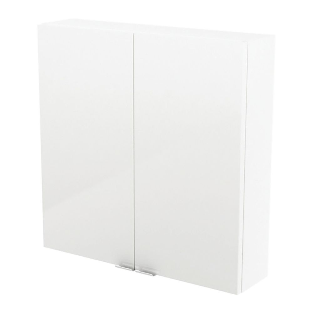 Image of Imandra Bathroom Cabinet White Gloss 600mm x 150mm x 600mm 