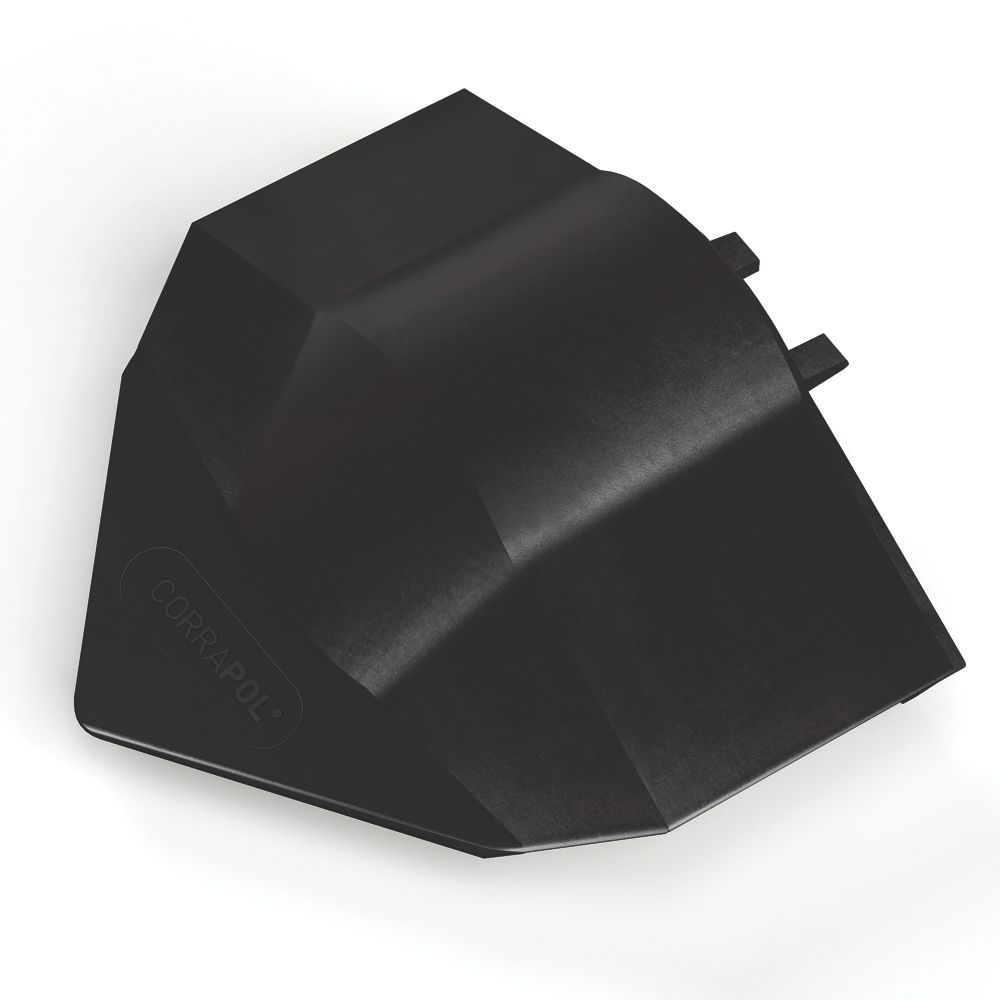 Image of Corrapol-BT Black 3mm Super Ridge End Cap 100mm x 160mm 