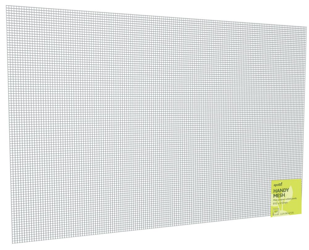 Image of Apollo 13mm Galvanised Welded Mesh Panels 610mm x 910mm 10 Pack 