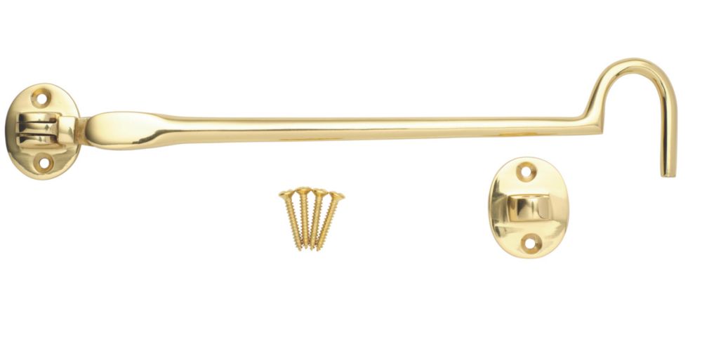 Image of Carlisle Brass Cabin Hook Polished Brass 254mm 