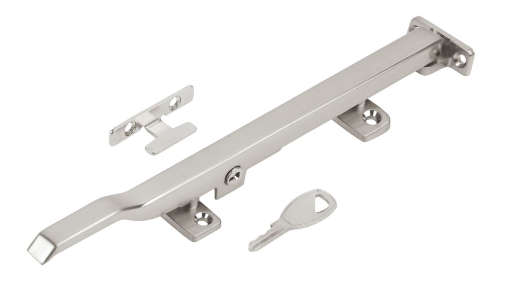 Image of Smith & Locke Modern Locking Casement Stay Satin Chrome 260mm 