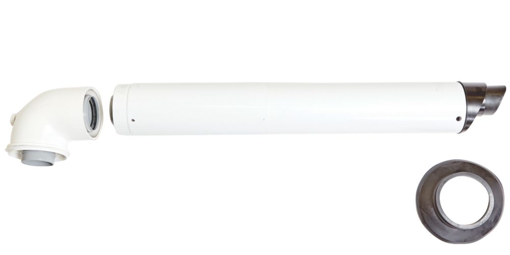 Image of Ideal Heating Horizontal Telescopic Flue Terminal 60/100mm 