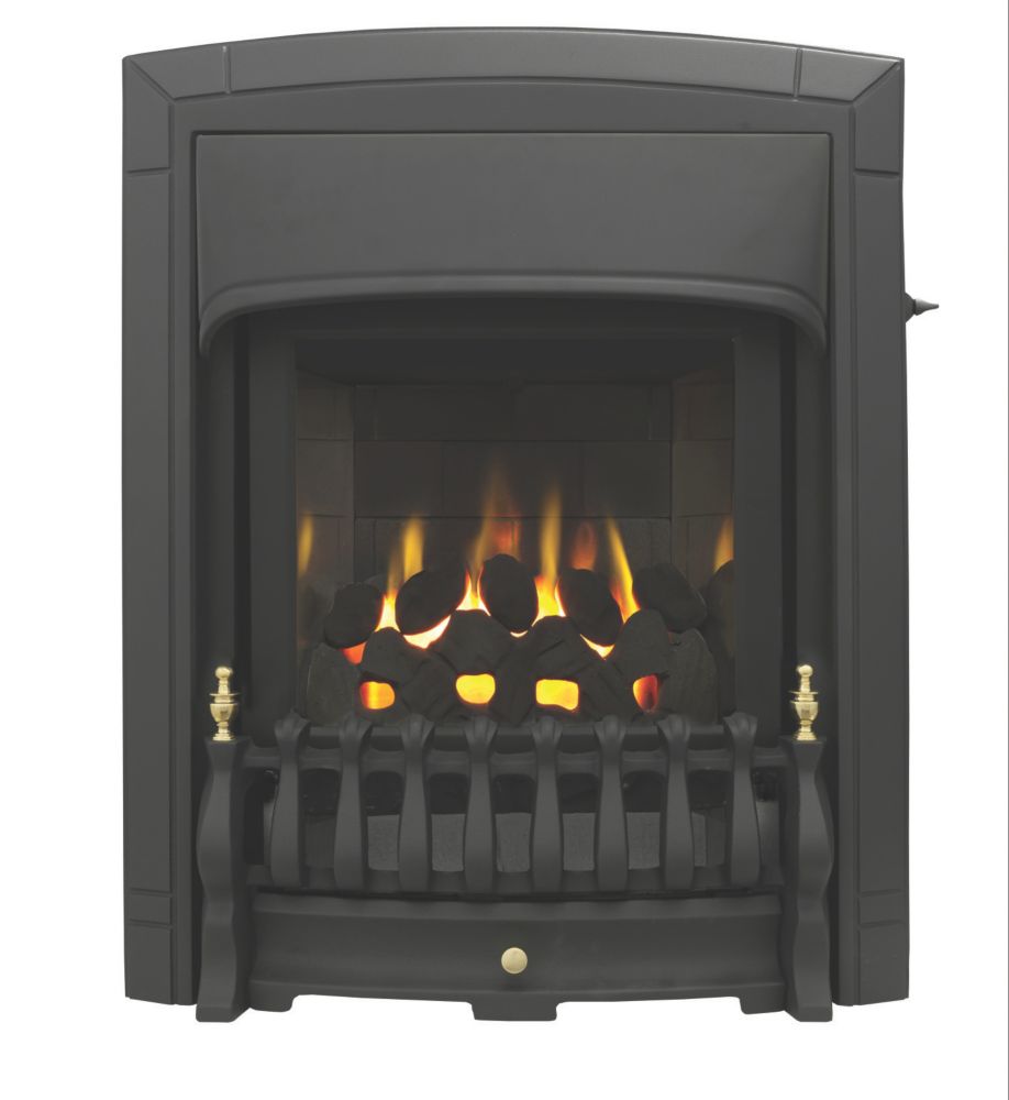 Image of Valor Dream Slimline Black Slide Control Inset Gas Fire 518mm x 79mm x 636mm 