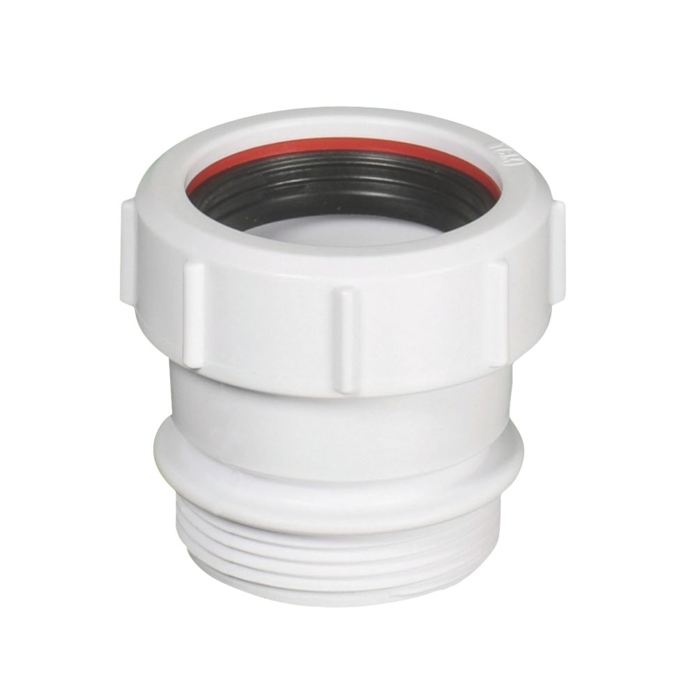 Image of McAlpine S31U Compression & BSP Connections Straight Connector White 40mm x 40mm 