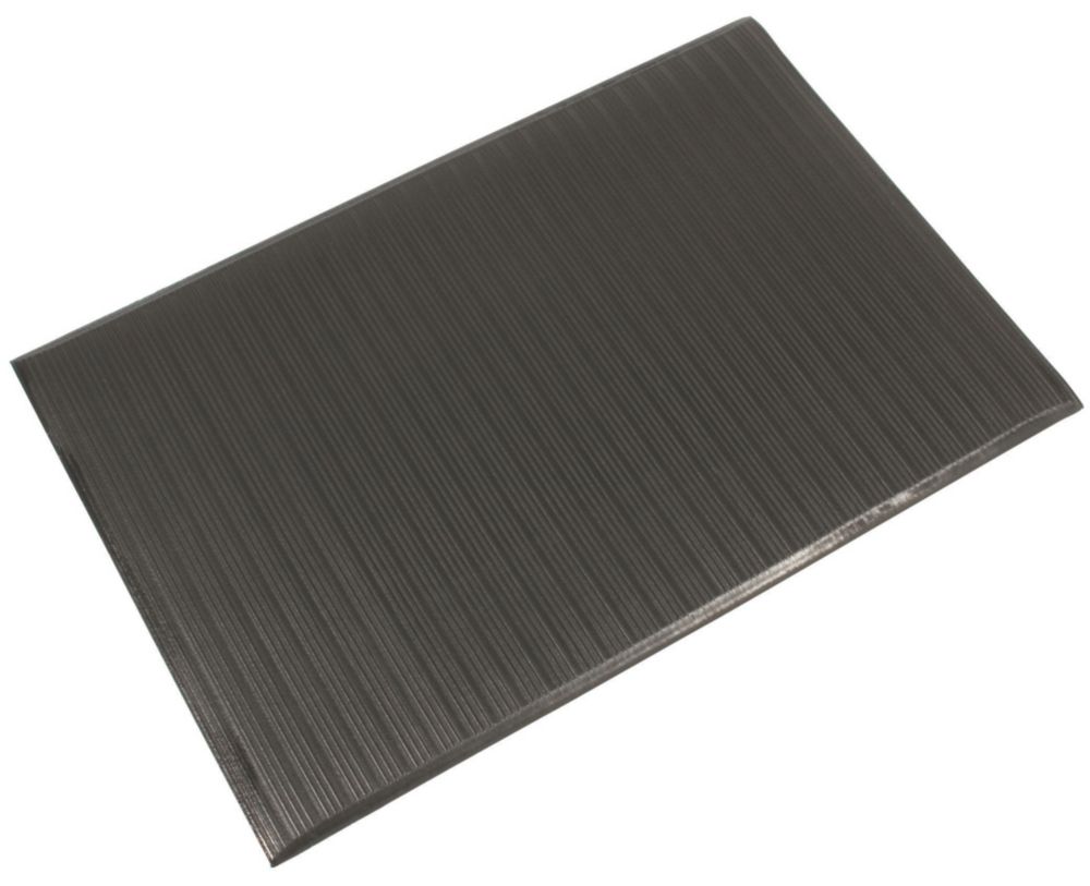 Image of COBA Europe Orthomat Anti-Fatigue Floor Mat Black 1.5m x 0.9m x 9mm 