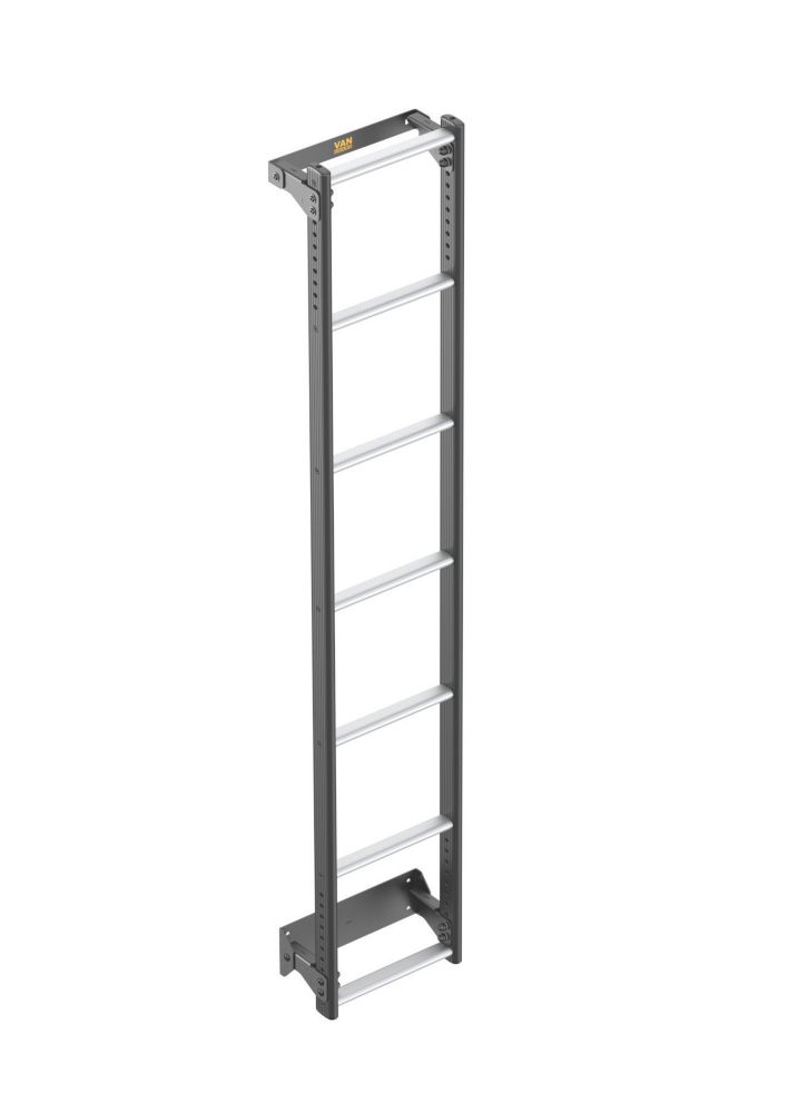 Image of Van Guard VGL7-06 Renault Master 2010 on 7-Treads ULTI Ladder Rear Door Ladder for H2 1860mm 