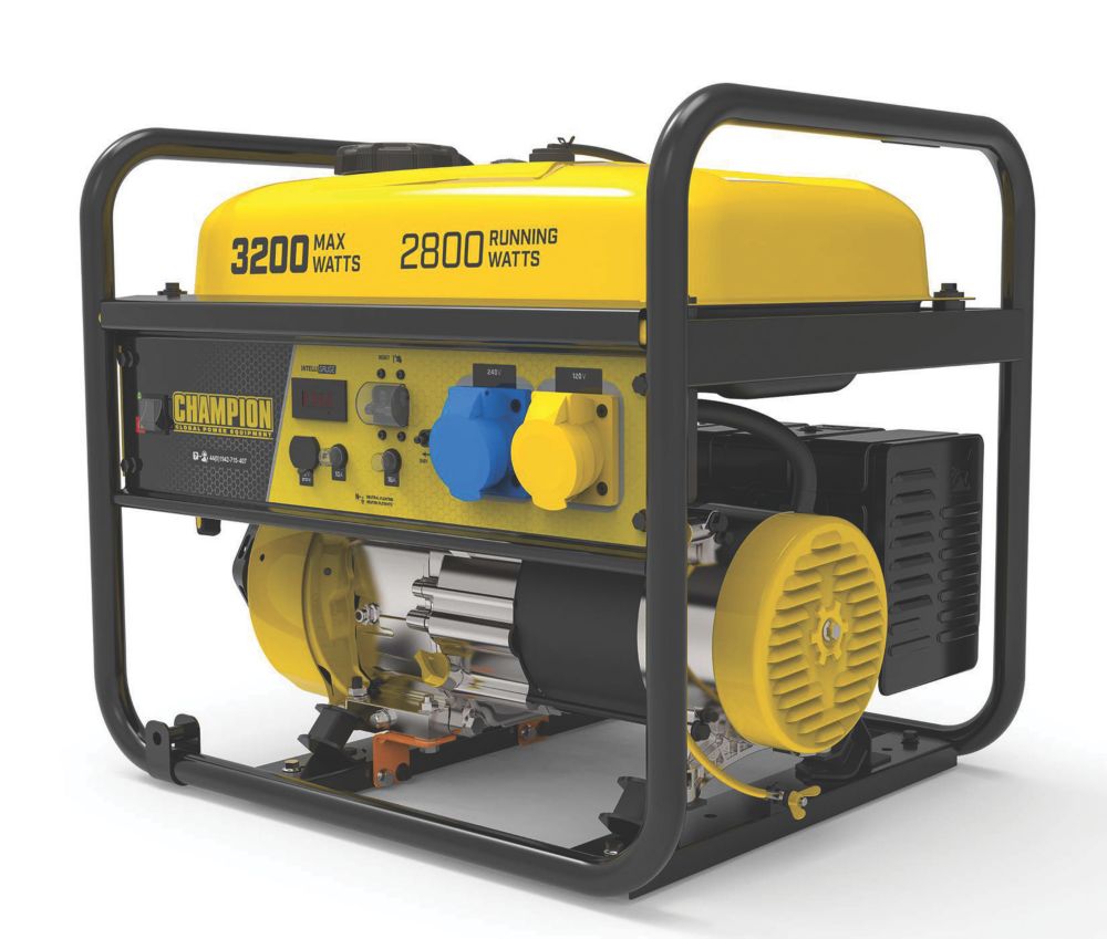 Image of Champion 500560-UK 3200W Frame Type Petrol Generator 120 / 240V 