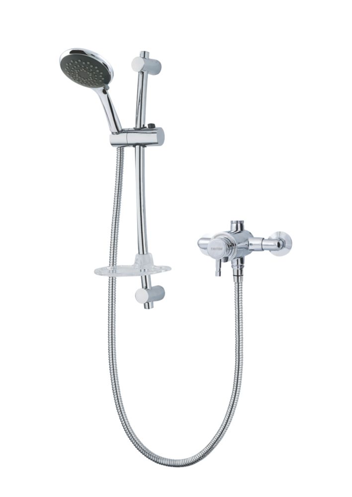 Image of Triton Asana Rear-Fed Exposed Chrome Thermostatic Mixer Shower 