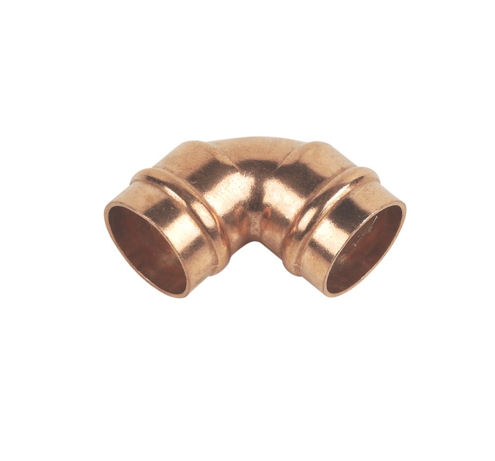 Image of Flomasta Solder Ring Equal 90Â° Elbows 15mm 2 Pack 
