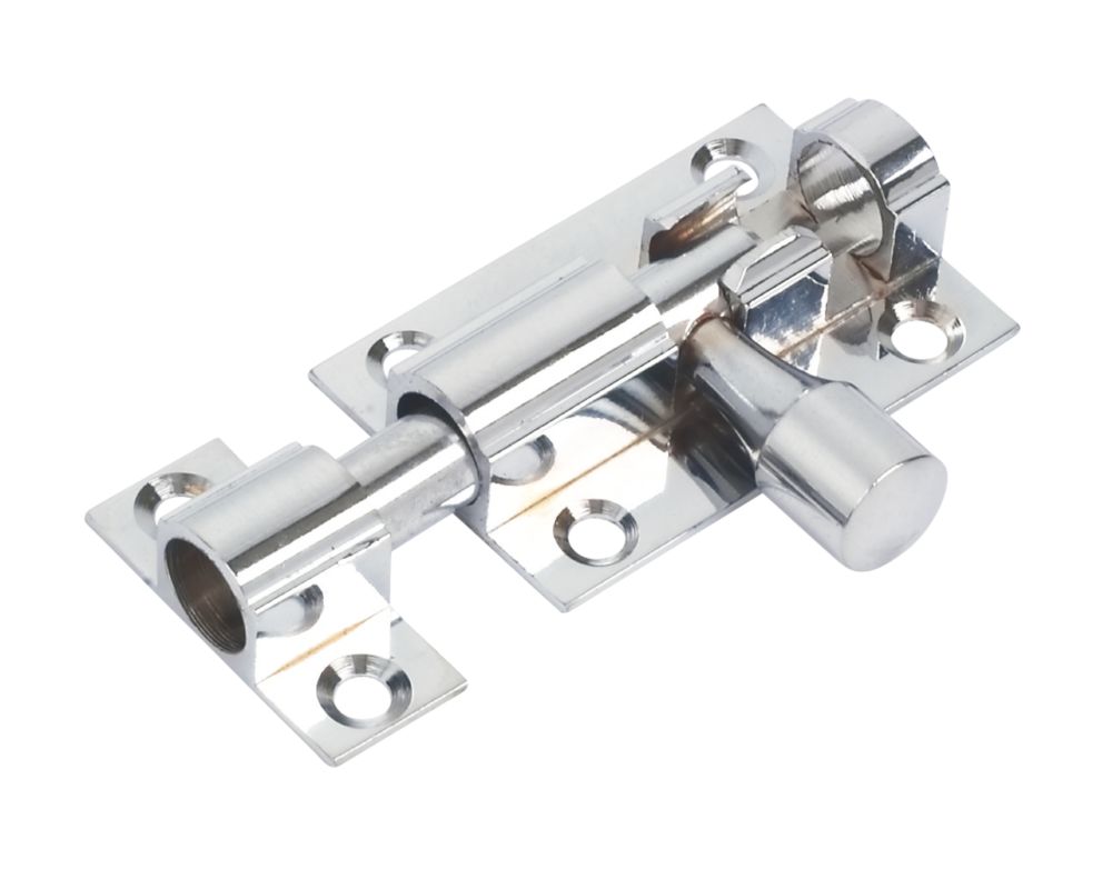 Image of Straight Door Bolt Polished Chrome 38mm 