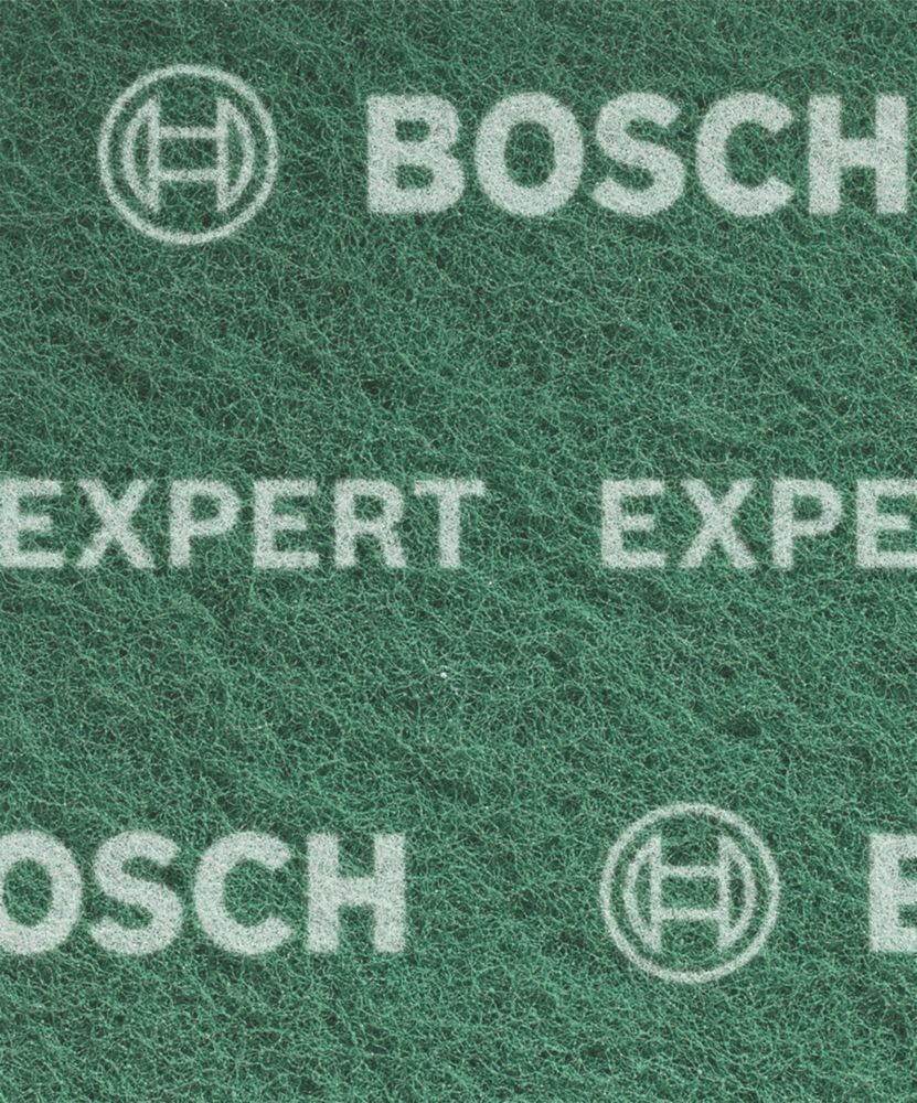 Image of Bosch Expert N880 180-Grit Multi-Material General Purpose Fleece Pads 140mm x 115mm Green 2 Pack 