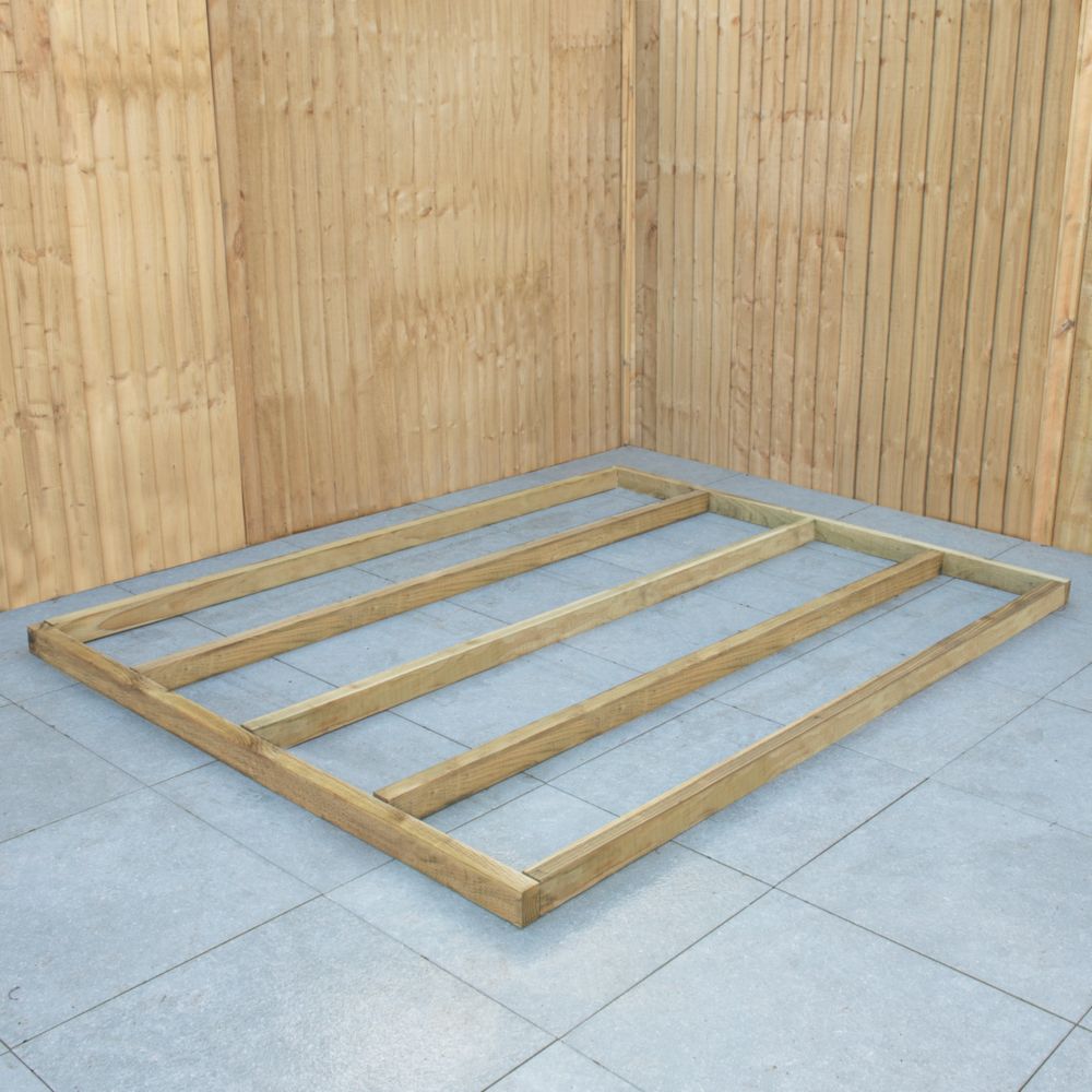 Image of Forest 6' x 8' Timber Shed Base 