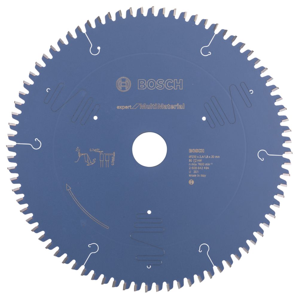 Image of Bosch Expert Multi-Material Circular Saw Blade 250mm x 30mm 80T 