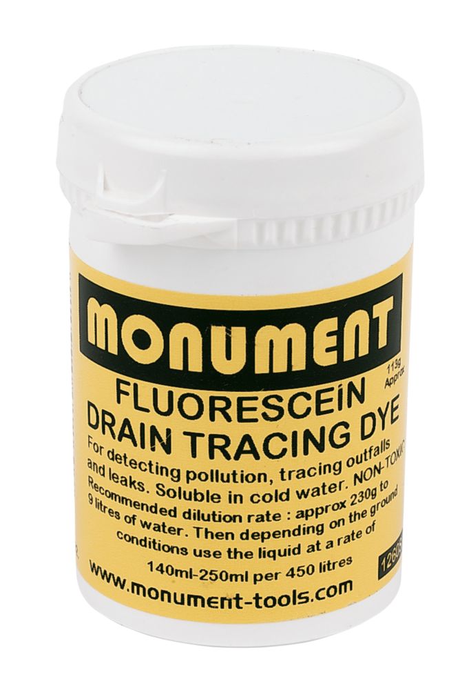 Image of Monument Tools Fluorescein Drain Dye 133g 