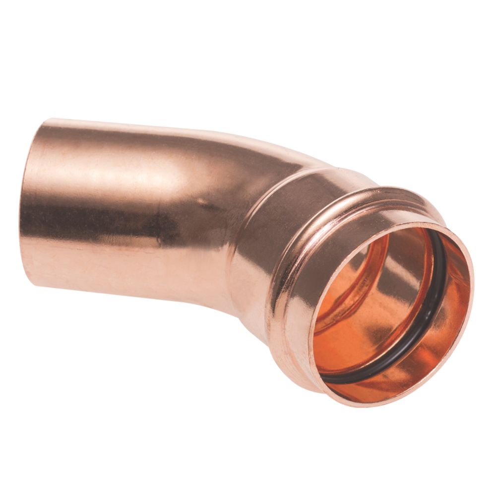 Image of Conex Banninger B Press Copper Press-Fit Equal 135Â° Street Elbow F 22mm x M 22mm 10 Pack 