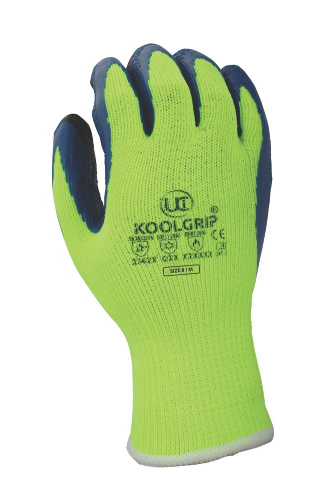 Image of UCI KoolGrip Thermal Latex Grip Gloves Yellow Medium 