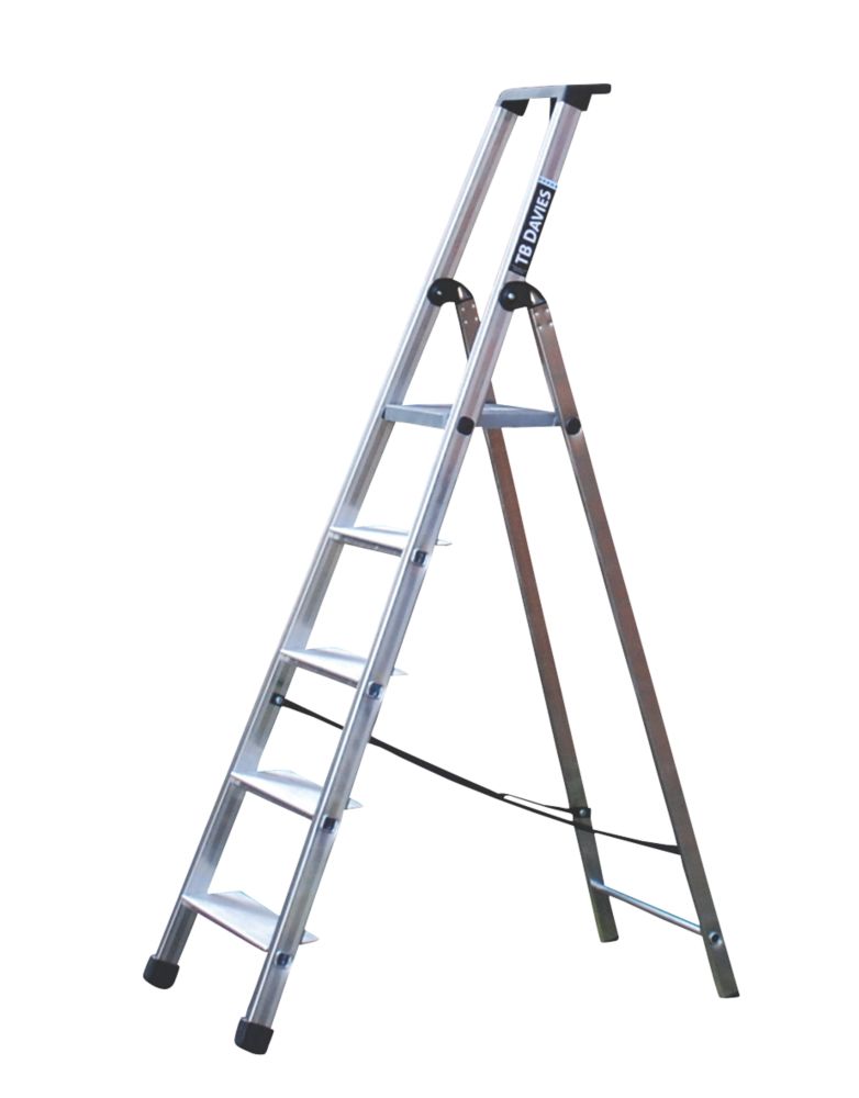 Image of TB Davies Maxi Aluminium 5-Treads Platform Stepladder 1.12m 