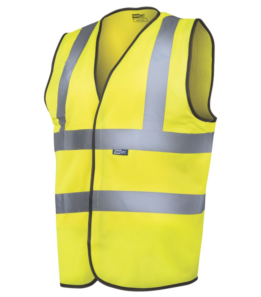 Image of Tough Grit High Visibility Vest Yellow X Large 52" Chest 