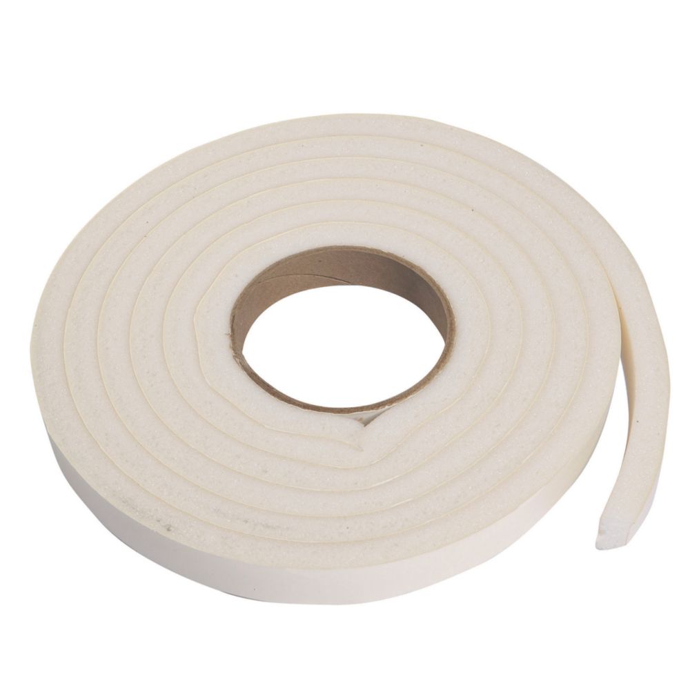 Image of Stormguard Jumbo Rubber Foam Weatherstrip White 3m 