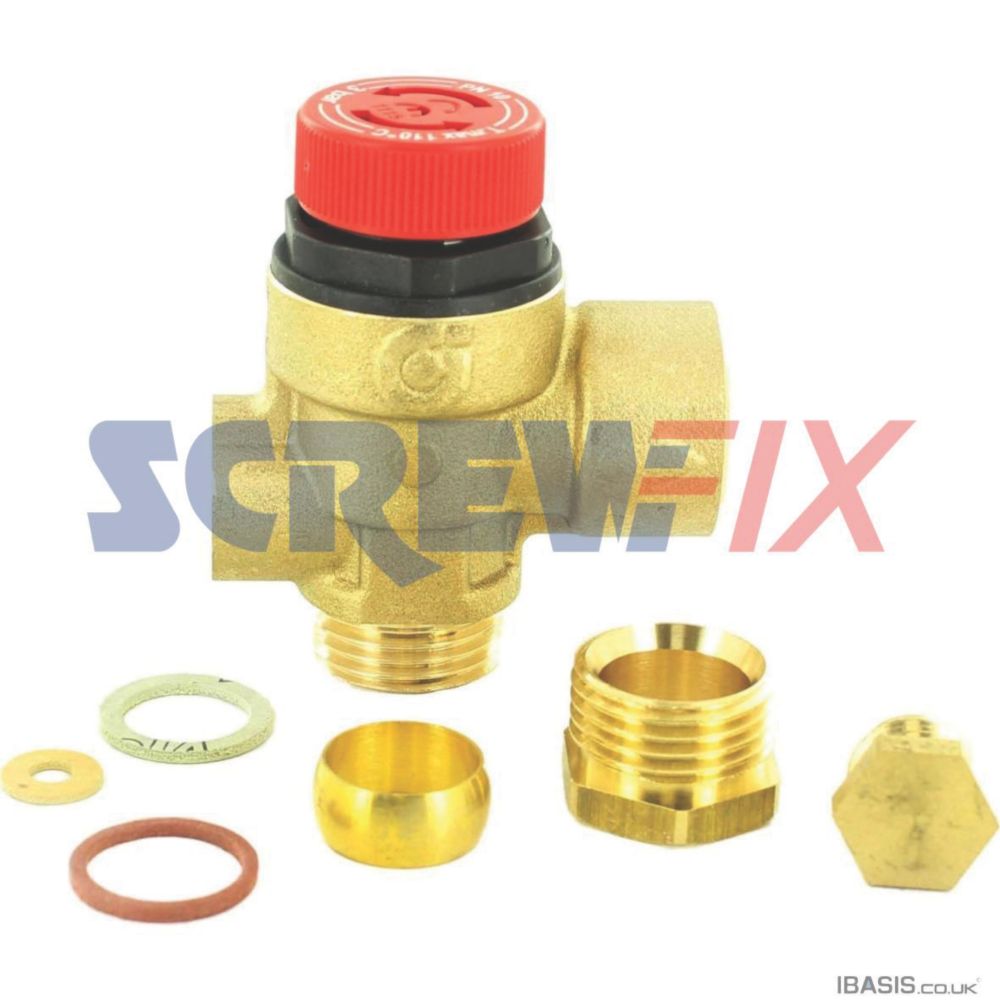 Image of Worcester Bosch 87161424160 Valpr.Rel. 1/2 x 15mm x 1/8 - Use 314437 Cst No Brass Plug 