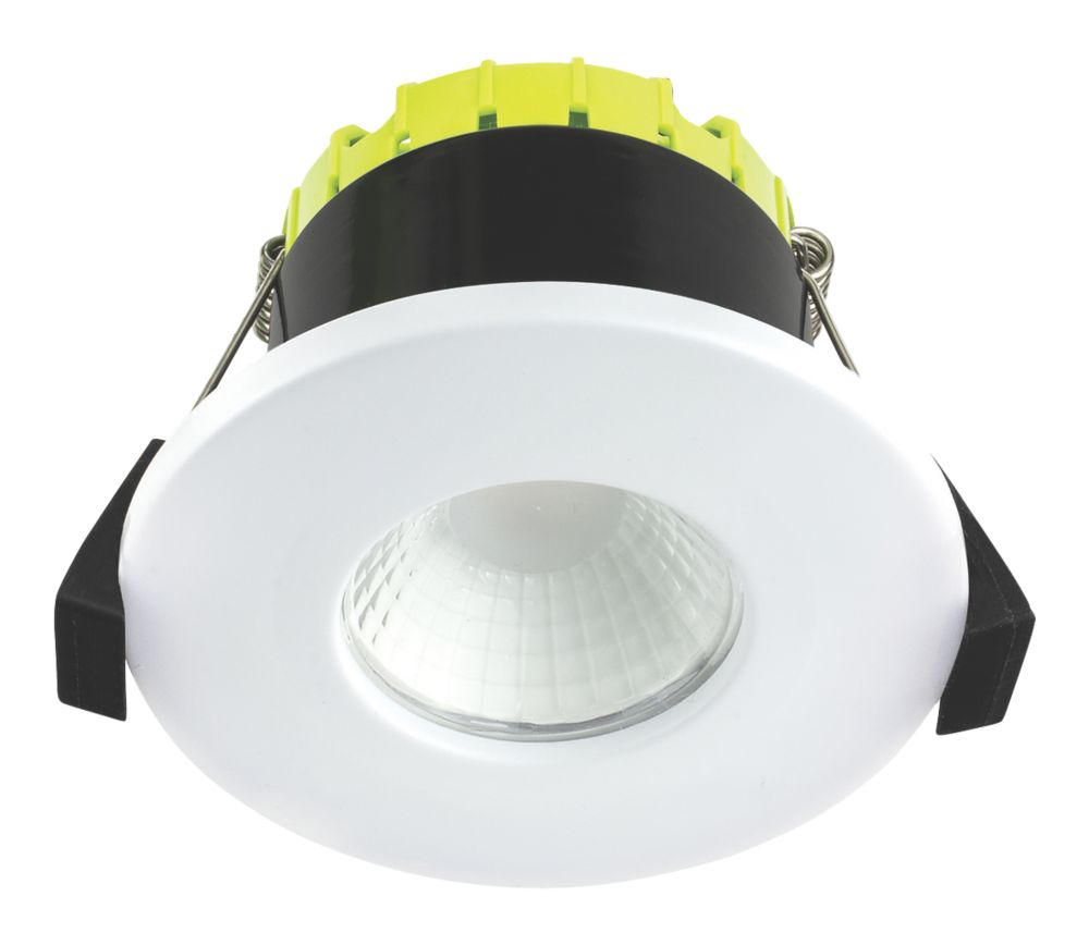Image of Luceco FType Fixed Fire Rated LED Downlight Matt White 4W 400lm 