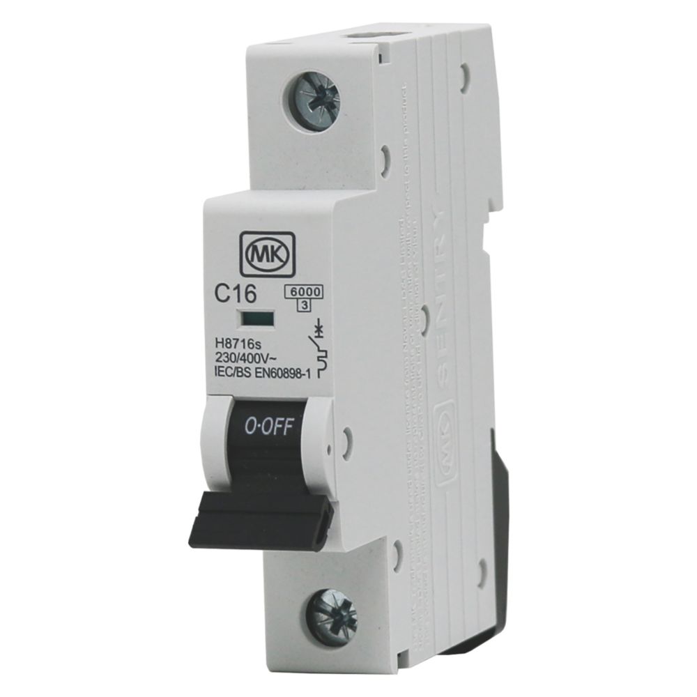 Image of MK Sentry 16A SP Type C MCB 