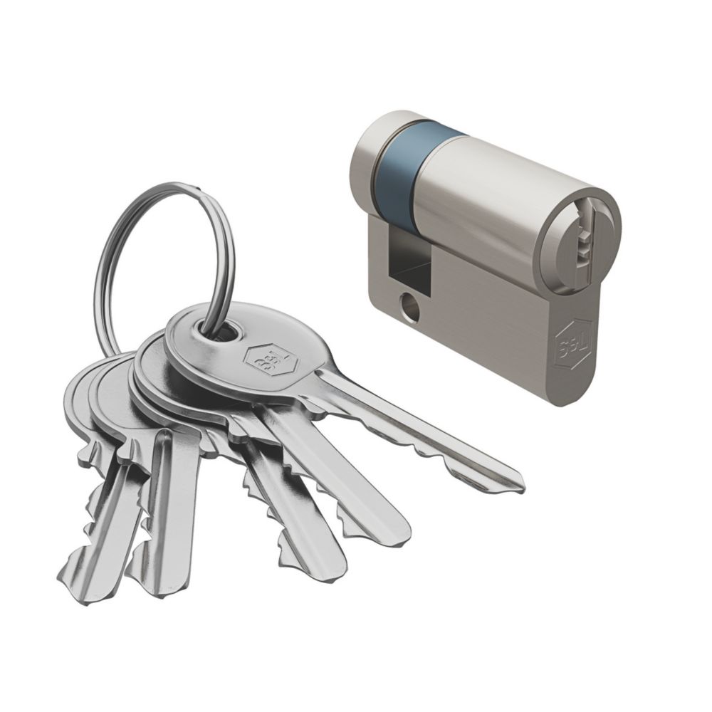 Image of Smith & Locke 6-Pin Cylinder Lock 50mm Silver 