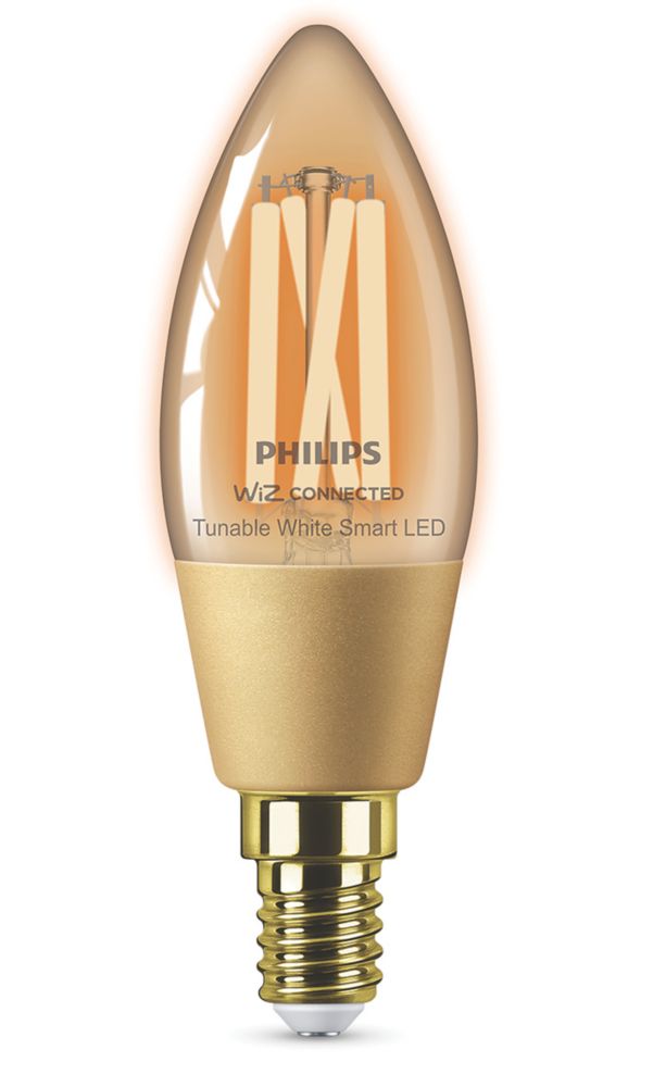 Image of Philips SES Candle LED Smart Light Bulb 4.9W 370lm 