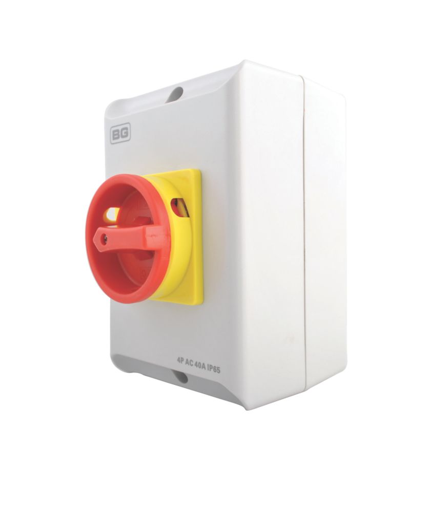 Image of British General CPRSD440 40A 4-Pole Rotary Isolator Switch NO 