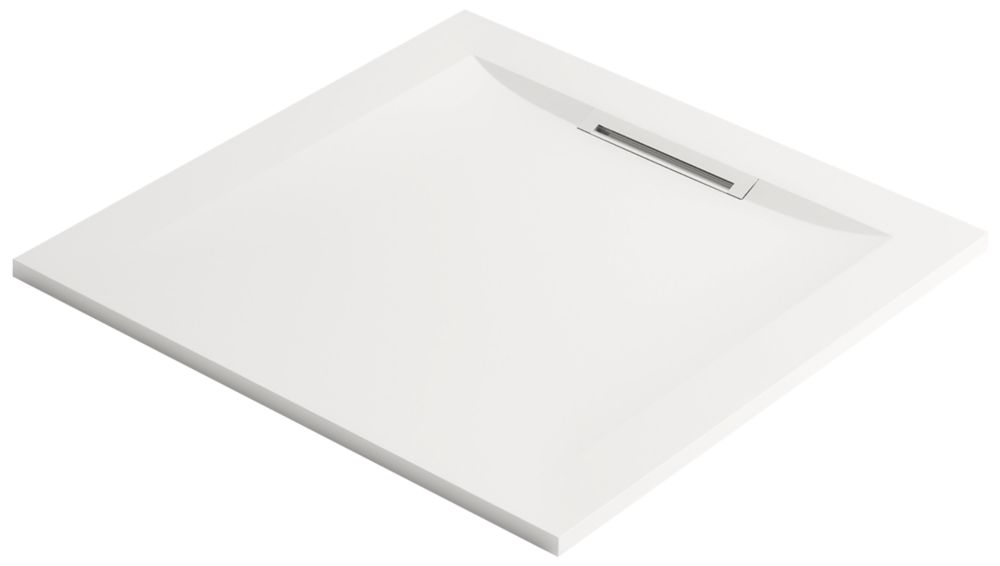 Image of Mira Flight Level Square Shower Tray White 800mm x 800mm x 25mm 