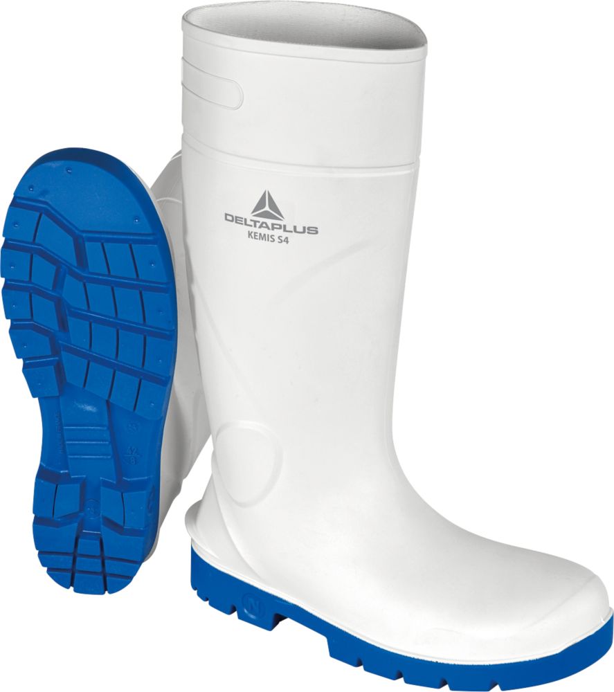 Image of Delta Plus KEMISS4BC Safety Wellies White Size 10 