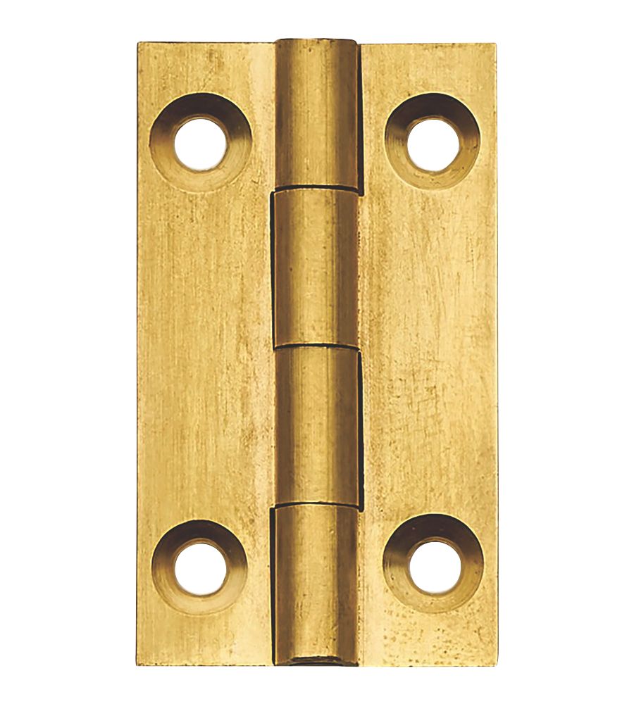Image of Self-Colour Solid Drawn Butt Hinges 38mm x 22mm 2 Pack 