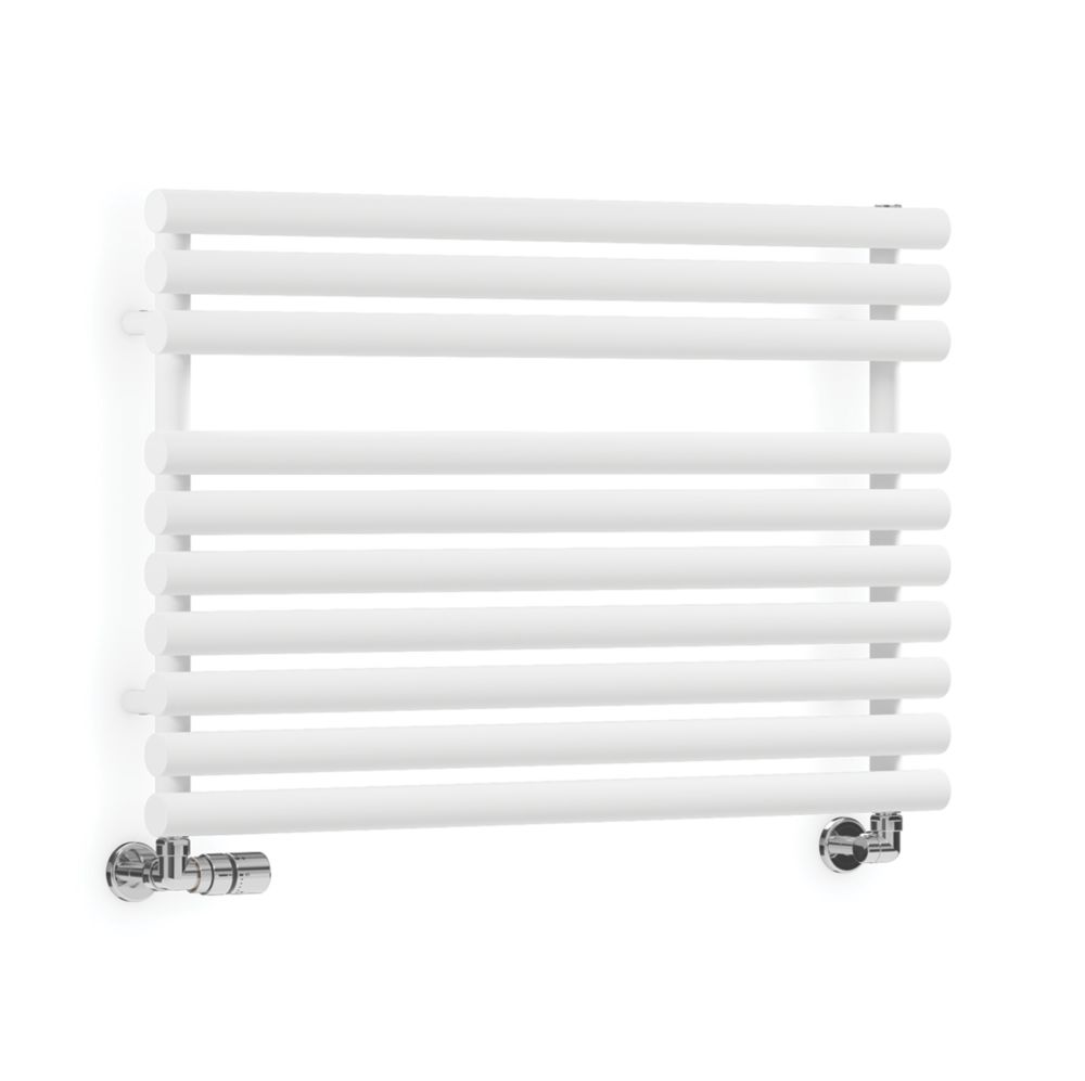 Image of Terma Rolo Towel Rail 590m x 900mm White 2002BTU 
