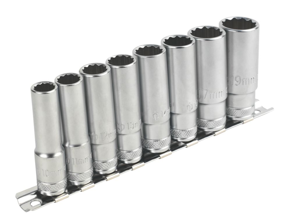 Image of Magnusson 3/8" Drive Deep Socket Rail 8 Pieces 