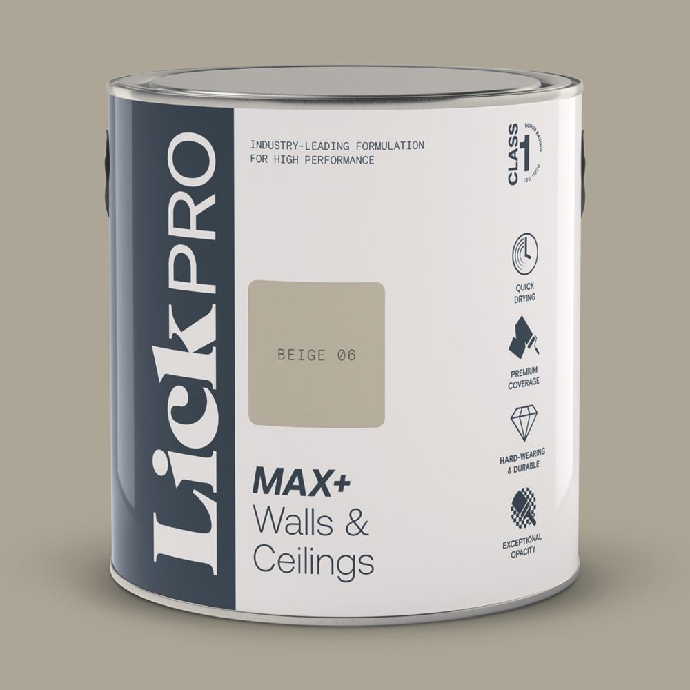Image of LickPro Matt Beige 06 Emulsion Paint 2.5Ltr 