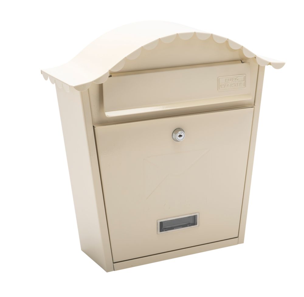 Image of Burg-Wachter Classic Post Box Cream Powder-Coated 
