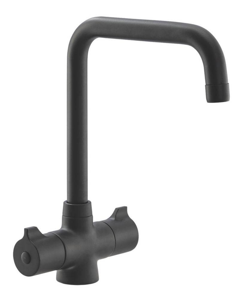 Image of Streame by Abode Crescendo Quad Dual-Lever Mono Mixer Matt Black 