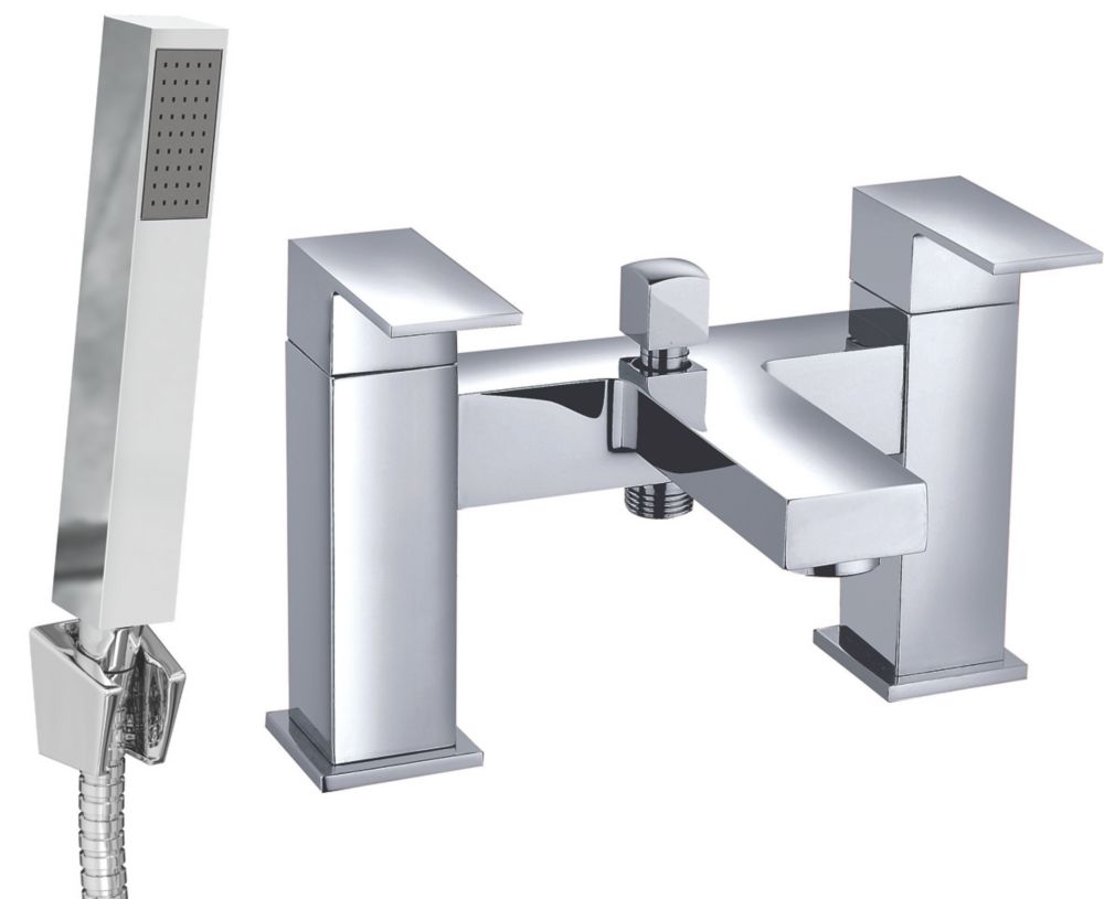 Image of ETAL Avon Deck-Mounted Bath Shower Mixer Tap Polished Chrome 