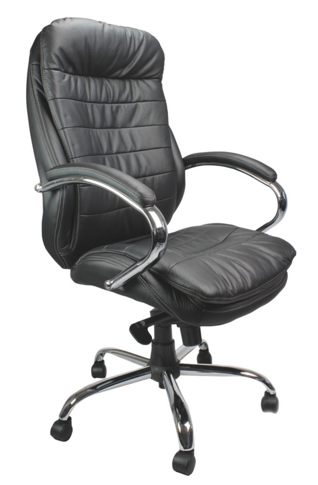 Image of Nautilus Designs Santiago High Back Executive Chair Black 