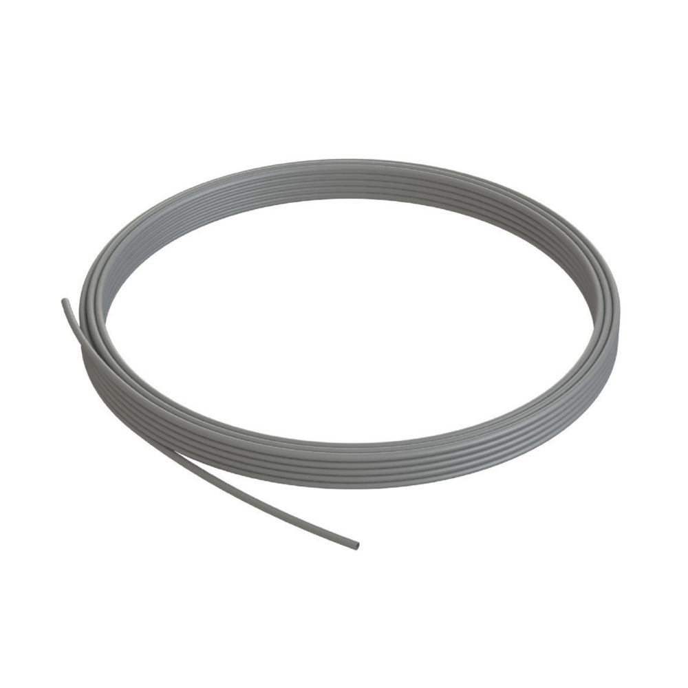 Image of PolyPlumb Push-Fit Plastic Pipe 15mm x 25m Grey 