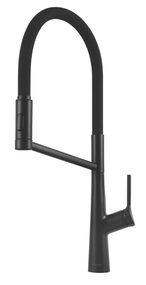Image of Clearwater Alasia Pull-Off Twin Spray Head Tap Matt Black 