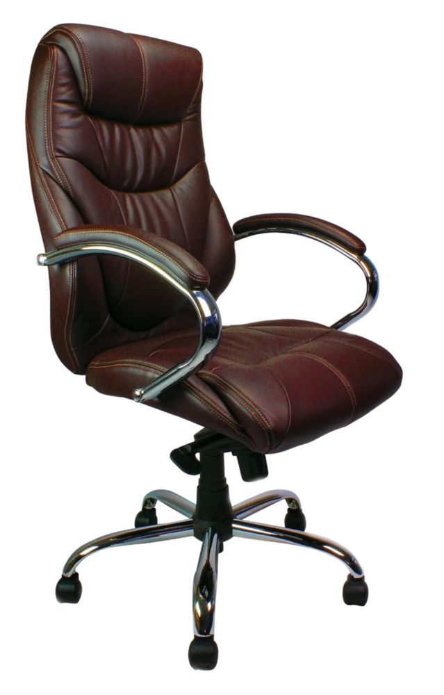 Image of Nautilus Designs Sandown High Back Executive Chair Brown 