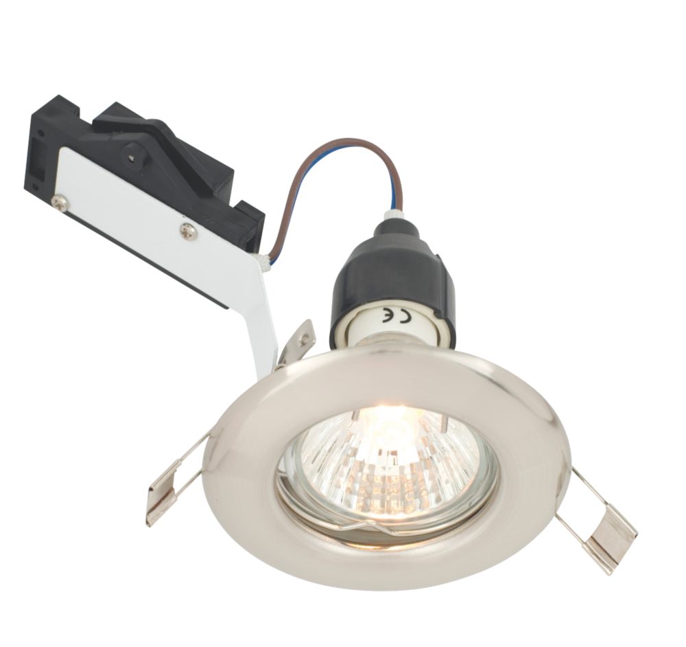 Image of LAP Fixed Mains Voltage Downlight Brushed Chrome 