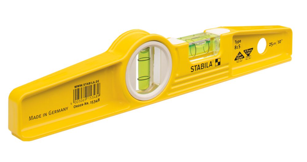 Image of Stabila 81S Torpedo Spirit Level 10" 
