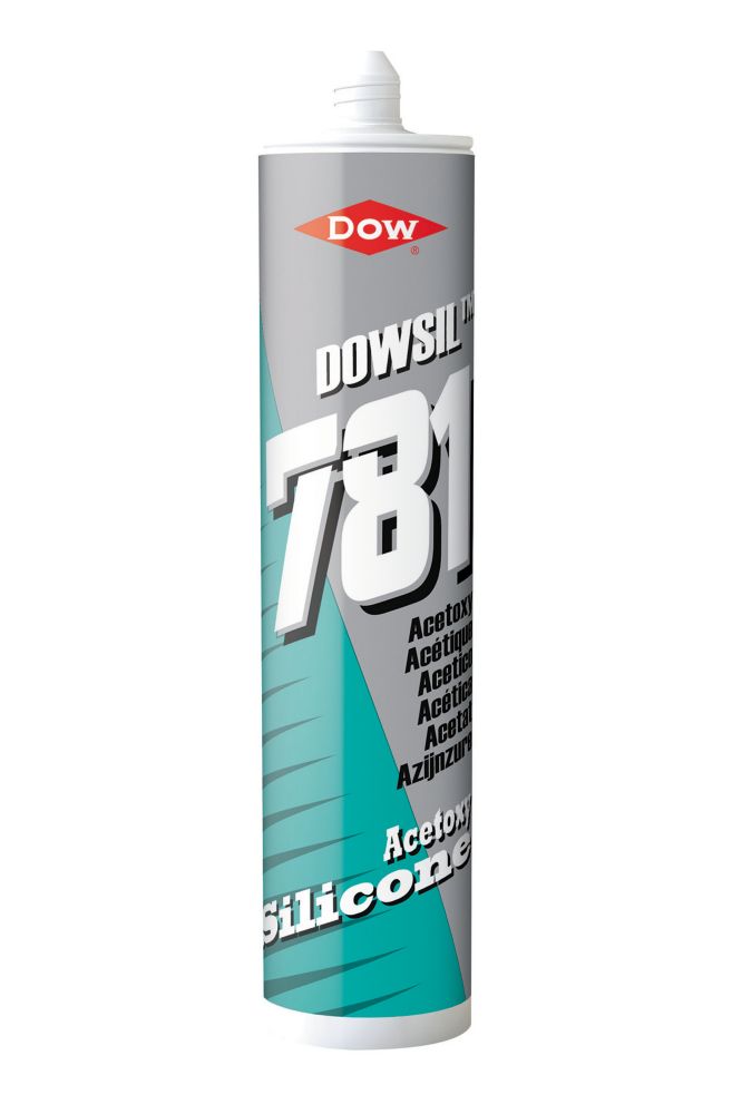 Image of Dow 781 Acetoxy Silicone Sealant Clear 310ml 