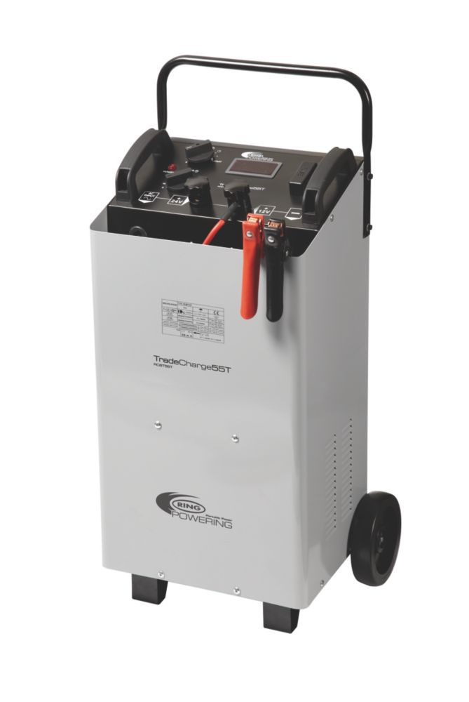 Image of Ring RCBT55T 55A Metal Cased Bench Charger with 420A Jump Starter 12 / 24V 