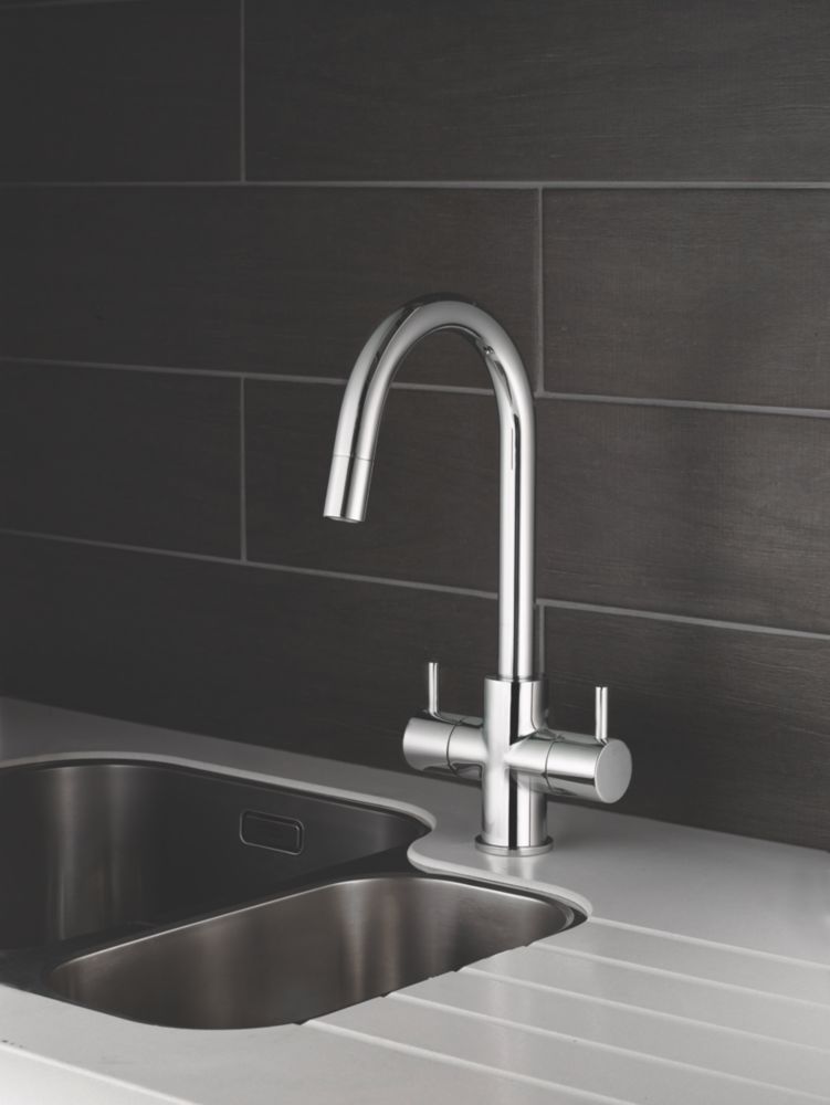 Image of Swirl Fresco 907015 Pull-Out Mono Mixer Kitchen Tap Chrome 